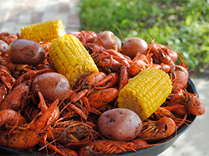 Crawfish Corn and Potatoes